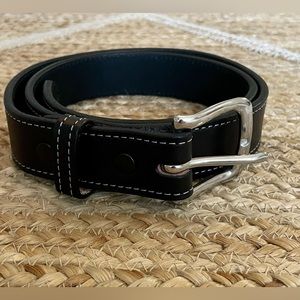 NWOT | Mark Albert Boots Black Full-Grain Leather Belt